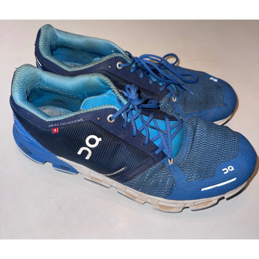 On Cloud Cloudflow Mens Blue Navy Mesh CloudTec Performance Sneakers Size 10